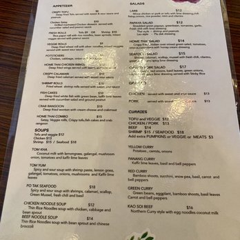 Home Thai Cafe - Regular Menu - Thai Near Me - Martinez, California Home Thai Cafe - Regular Menu - Thai Near Me - Martinez, California