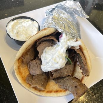 Samos Greek Island Grill - Sliced Gyro Meat - Greek Near Me - Baltimore, Maryland Samos Greek Island Grill - Sliced Gyro Meat - Greek Near Me - Baltimore, Maryland