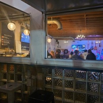 Project Barley Square - View from patio to the inside. Good view of the TVs - Brewpubs Near Me - Torrance, California