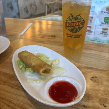 King Ramen & Dumpling - A7. Spring Roll (2 Pcs) A7. 2 & T6. Peach Blossom T6. - Coffee & Tea Near Me - Lewisville, Texas King Ramen & Dumpling - A7. Spring Roll (2 Pcs) A7. 2 & T6. Peach Blossom T6. - Coffee & Tea Near Me - Lewisville, Texas