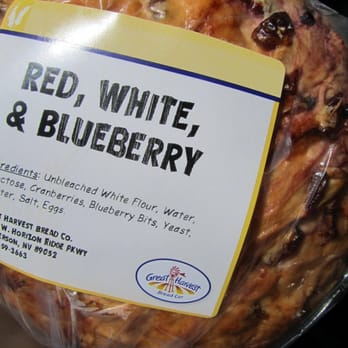 Great Harvest Bread - red,white & blue bread - (blueberries & cranberries) - Bakeries Near Me - Henderson, Nevada Great Harvest Bread - red,white & blue bread - (blueberries & cranberries) - Bakeries Near Me - Henderson, Nevada