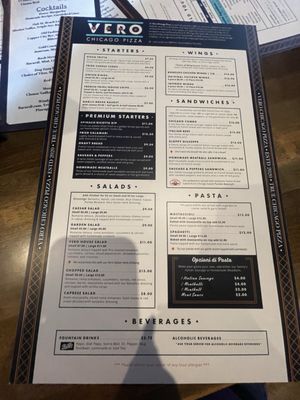 Menu photo 3 Vero Chicago Pizza Phoenix, AZ