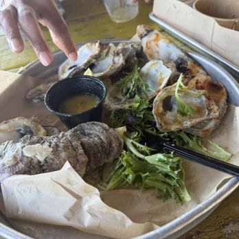 Cafe Nola - Oysters that were not chargrilled as advertised. - Cajun/Creole Near Me - Gulf Breeze, Florida Cafe Nola - Oysters that were not chargrilled as advertised. - Cajun/Creole Near Me - Gulf Breeze, Florida