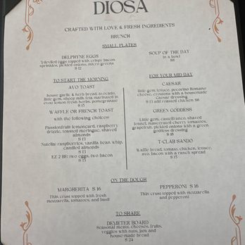 Diosa - menu - Salad Near Me - Pinole, California