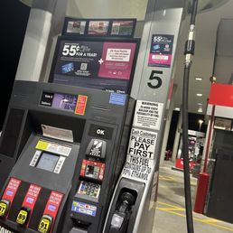 At the pump