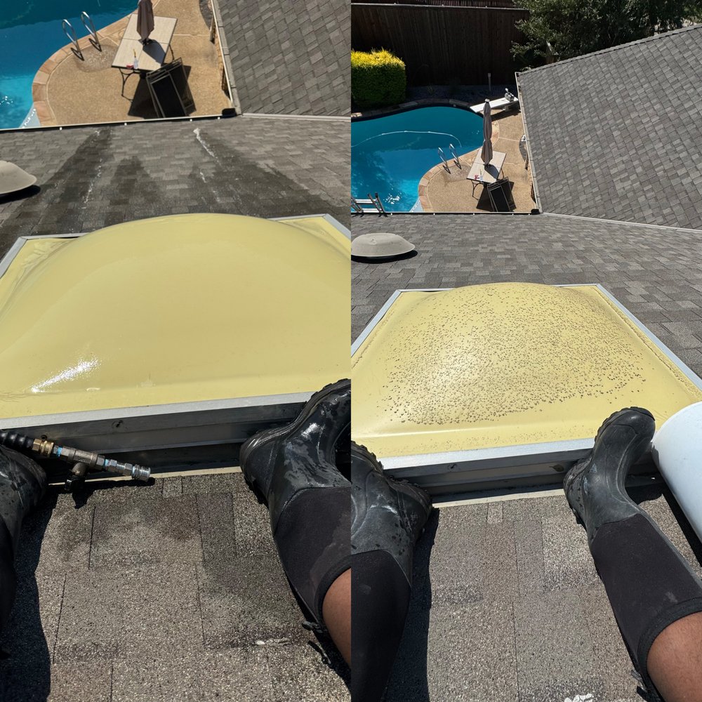 Slide of Green Blast Solutions pressure washing