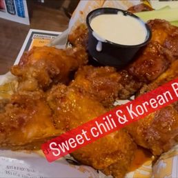 Sweet chili and Korean BBQ Sweet chili and Korean BBQ