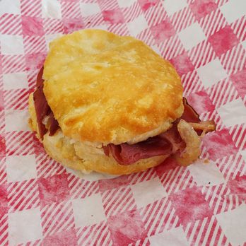 Bojangles - The infamous Country Ham Biscuit! - Fast Food Near Me - Charlotte, North Carolina
