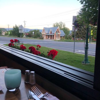Midway Mercantile - Table by the open window - New American Near Me - Midway, Utah Midway Mercantile - Table by the open window - New American Near Me - Midway, Utah