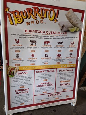 Menu photo 1 Burrito Bros Kansas City, MO