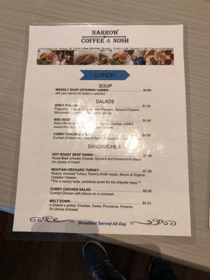 Menu photo 4 Narrow Coffee & Nosh Newton, NC Menu photo 4 Narrow Coffee & Nosh Newton, NC