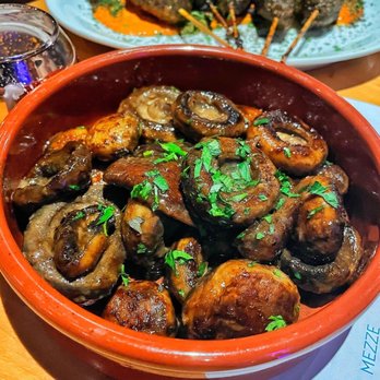 Vidrio - Mushroom shared plate - Mediterranean Near Me - Raleigh, North Carolina Vidrio - Mushroom shared plate - Mediterranean Near Me - Raleigh, North Carolina