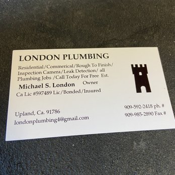 London Plumbing - There business info. - Plumbing Near Me - Upland, California