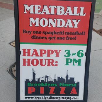 Brooklyn's Finest Pizza - Meatball Monday - Italian Near Me - Denver, Colorado Brooklyn's Finest Pizza - Meatball Monday - Italian Near Me - Denver, Colorado