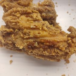 KFC - Dried up chicken breast with rack marks stuck deep into them.