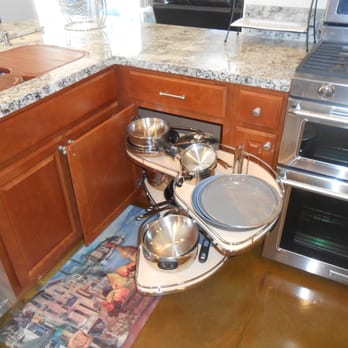 Home Solutions Kitchen Remodeling - All our pots and pans hide easily in this corner nook. - General Contractors Near Me - Oceanside, California Home Solutions Kitchen Remodeling - All our pots and pans hide easily in this corner nook. - General Contractors Near Me - Oceanside, California