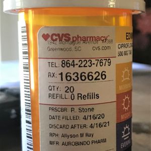 Ciprofloxacin Price Cvs