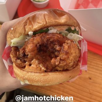 JAM Hot Chicken - The Sando, Heat Level Jam (5) - Chicken Shop Near Me - Winter Park, Florida JAM Hot Chicken - The Sando, Heat Level Jam (5) - Chicken Shop Near Me - Winter Park, Florida