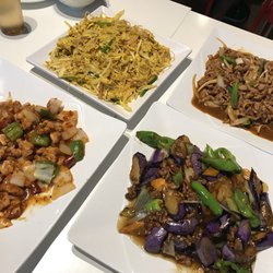 Singapore Fried noodles, Szechuan Chicken, Homestyle Eggplant. Excellent food large portions