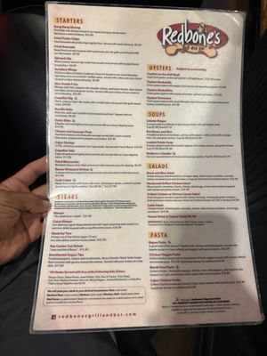Menu photo 1 Redbone's Grill & Bar Jackson, TN