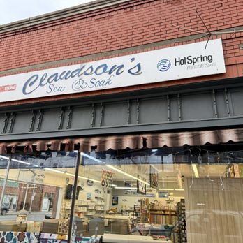 Claudson's Sew & Soak - Downtown storefront facing Adams Ave - Fabric Stores Near Me - La Grande, Oregon