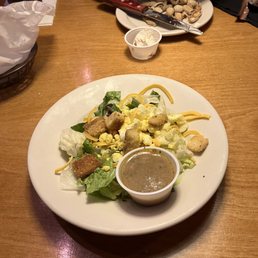 Side salad with Italian dressing