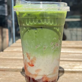 Chaplus - Strawberry matcha - so good!! - Bubble Tea Near Me - Anaheim, California