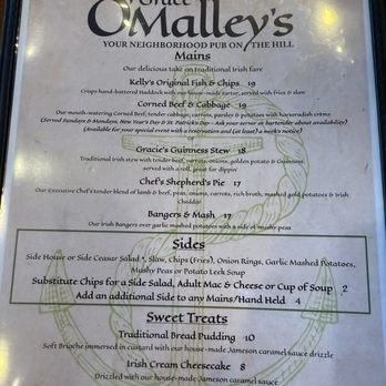 Grace O'Malley's Public House - Menu - Irish Pub Near Me - Clermont, Florida Grace O'Malley's Public House - Menu - Irish Pub Near Me - Clermont, Florida