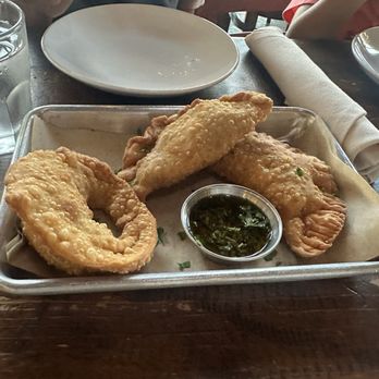 Aji Peruvian Cuisine - Beef, chicken, and corn empanada - Peruvian Near Me - Long Beach, California
