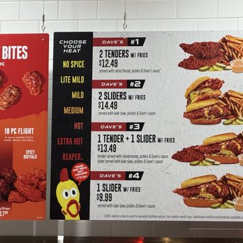 Dave's Hot Chicken - Menu - Chicken Shop Near Me - Louisville, Kentucky