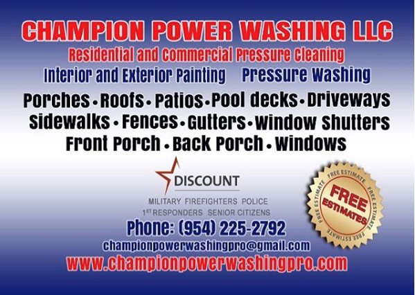 Slide of Champion power washing