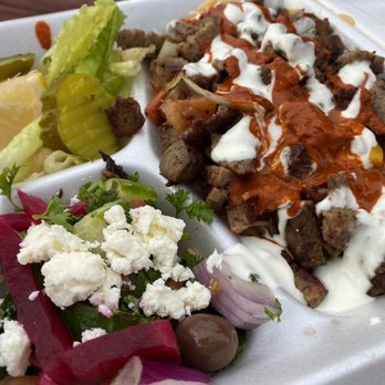 Spice Gyro & Kabob - Spicy gyro on rice - Mediterranean Near Me - Lake George, New York Spice Gyro & Kabob - Spicy gyro on rice - Mediterranean Near Me - Lake George, New York