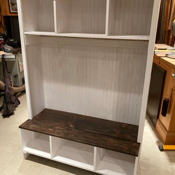 Woolsey Works - Custom built kids locker/shelving for bookbags and shoes! - Handyman Near Me Woolsey Works - Custom built kids locker/shelving for bookbags and shoes! - Handyman Near Me
