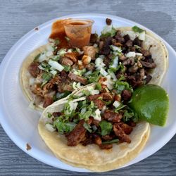 Castro's Taco Stand - Asada, Adovada and carnitas tacos