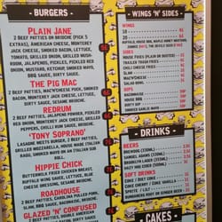 The Bun and Bones Club - Menu