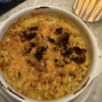 The Sacred Pepper - Side corn dish with bacon and cheese - New American Near Me - Tampa, Florida The Sacred Pepper - Side corn dish with bacon and cheese - New American Near Me - Tampa, Florida