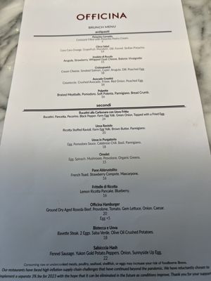 Menu photo 8 Officina Washington, DC, DC Menu photo 8 Officina Washington, DC, DC