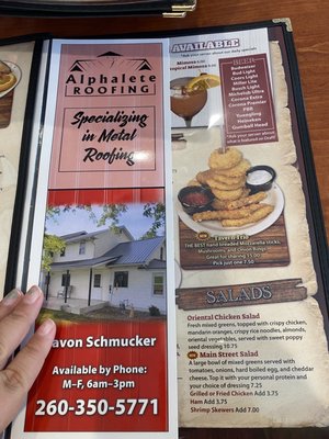 Menu photo 4 Auburn's Town Tavern Auburn, IN Menu photo 4 Auburn's Town Tavern Auburn, IN