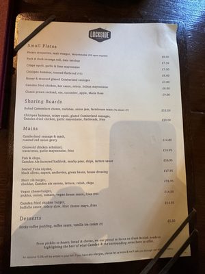 Menu photo 2 Camden Town Brewery London, XGL Menu photo 2 Camden Town Brewery London, XGL