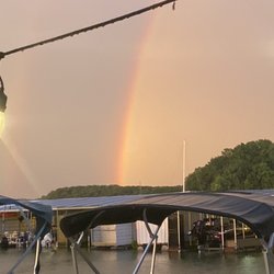 Redbud Marina and RV Park - Rainbow after the storm. God's promise to his people. (Although last night for a moment I thought he changed his mind)