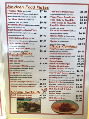 Menu photo 2 Jaime's Hut El Paso, TX Menu photo 2 Jaime's Hut El Paso, TX
