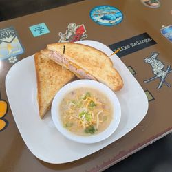The Beanery - Homemade Chicken noddle and grilled turkey