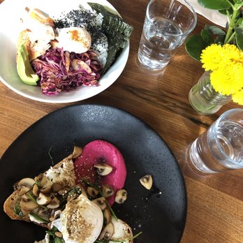 Stowaway Kitchen - Bottom: Mushroom Tartine Top: Japanese Asa-gohan - Breakfast & Brunch Near Me - Denver, Colorado Stowaway Kitchen - Bottom: Mushroom Tartine Top: Japanese Asa-gohan - Breakfast & Brunch Near Me - Denver, Colorado