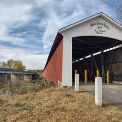 Medora Covered Bridge - Nice fall afternoon