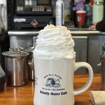 Grizzly Manor Cafe - French vanilla cappuccino - Breakfast & Brunch Near Me - Big Bear Lake, California