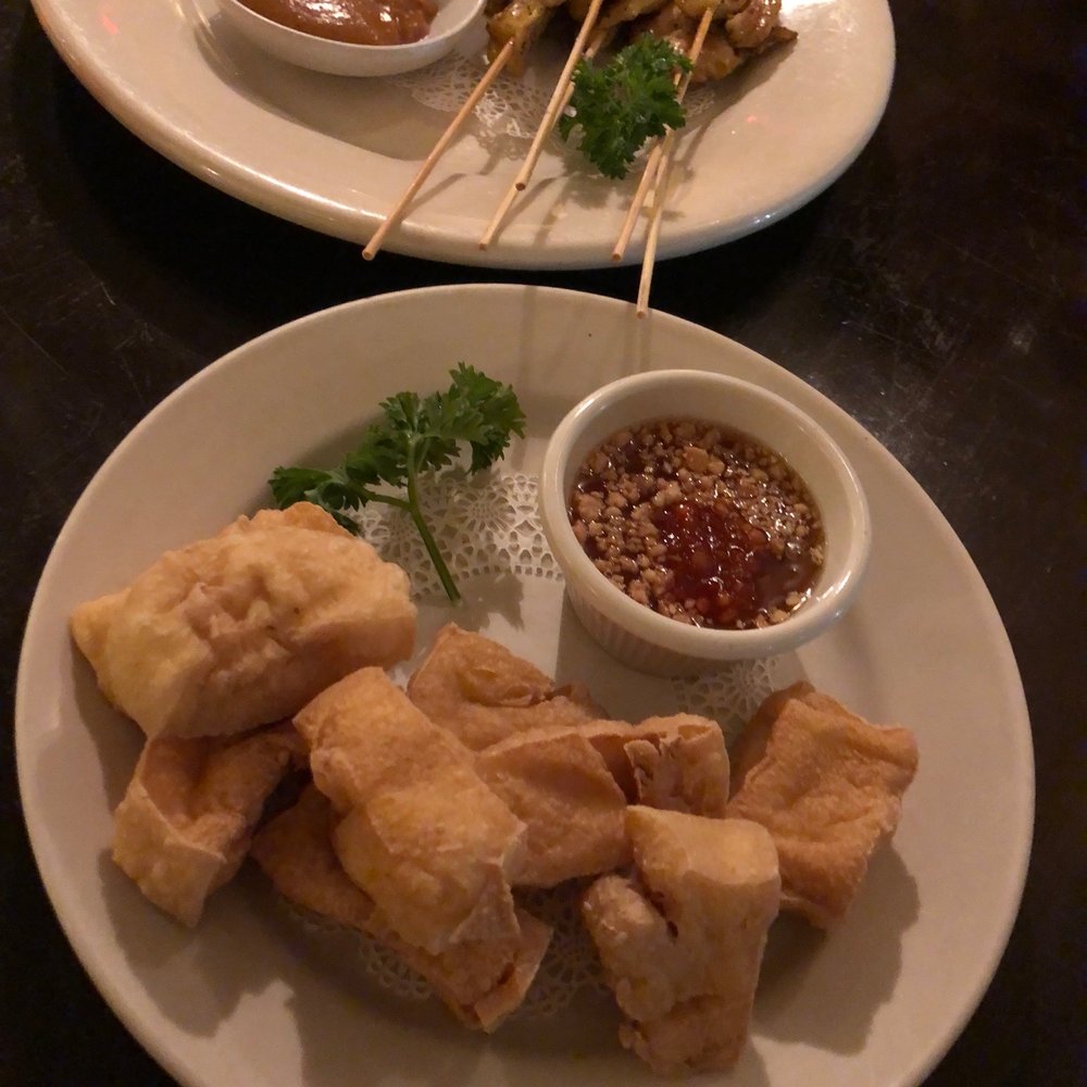 Thai Cafe - Satay chicken and fried tofu!! Yum! - Thai Near Me - Wake Forest, North Carolina Thai Cafe - Satay chicken and fried tofu!! Yum! - Thai Near Me - Wake Forest, North Carolina