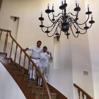 Riviera Painting, Inc - The guys with my "new" chandelier and freshly painted entryway! - Painters Near Me Riviera Painting, Inc - The guys with my "new" chandelier and freshly painted entryway! - Painters Near Me