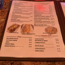 Double D's Roadhouse - Menu