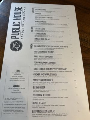 Menu photo 2 412 Public House Cullman, AL