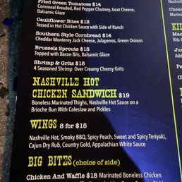 Limited menu but covered the basics Limited menu but covered the basics